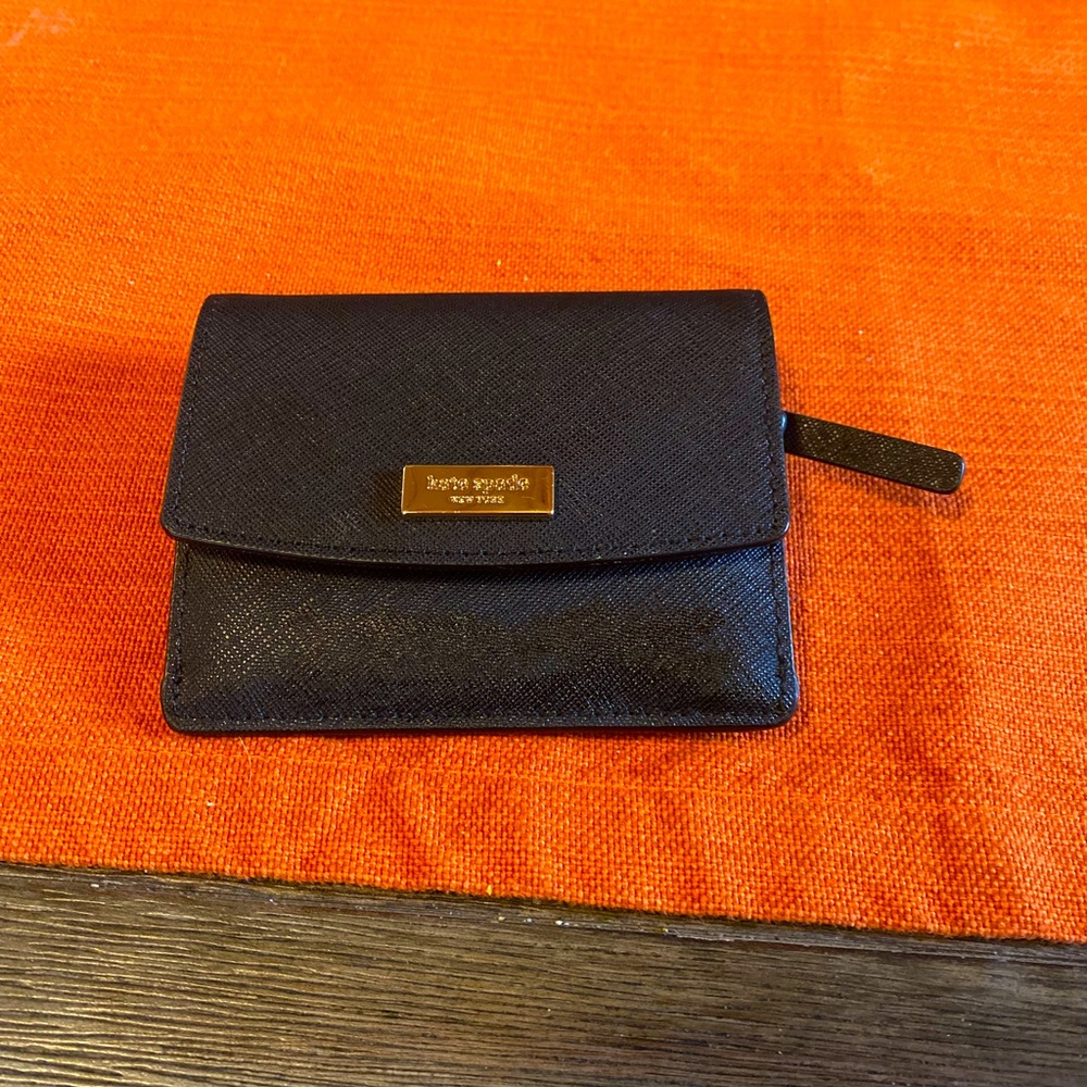 Kate Spade black cardholder wallet